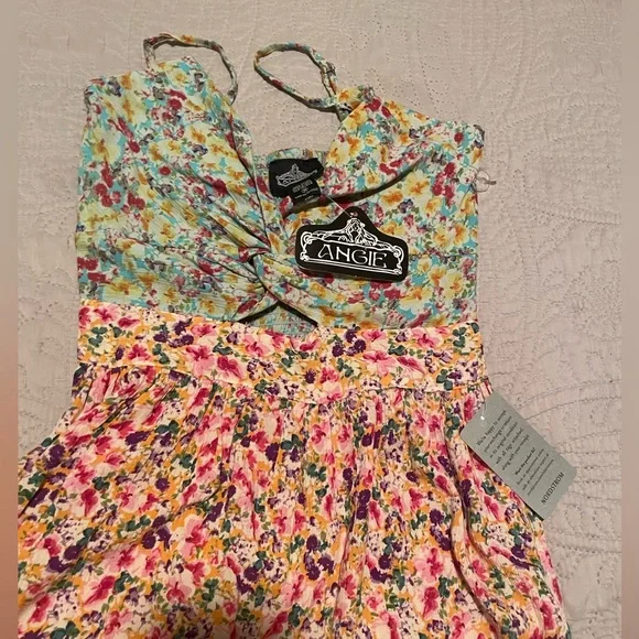 Angie Women's Peekaboo Tiered Maxi Dress. - Picture 3 of 8